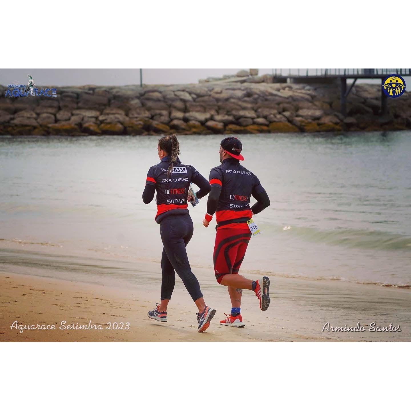 A nossa primeira prova em equipa, foi a Aquarace, em Sesimbra, em que tínhamos de correr e andar de kayak