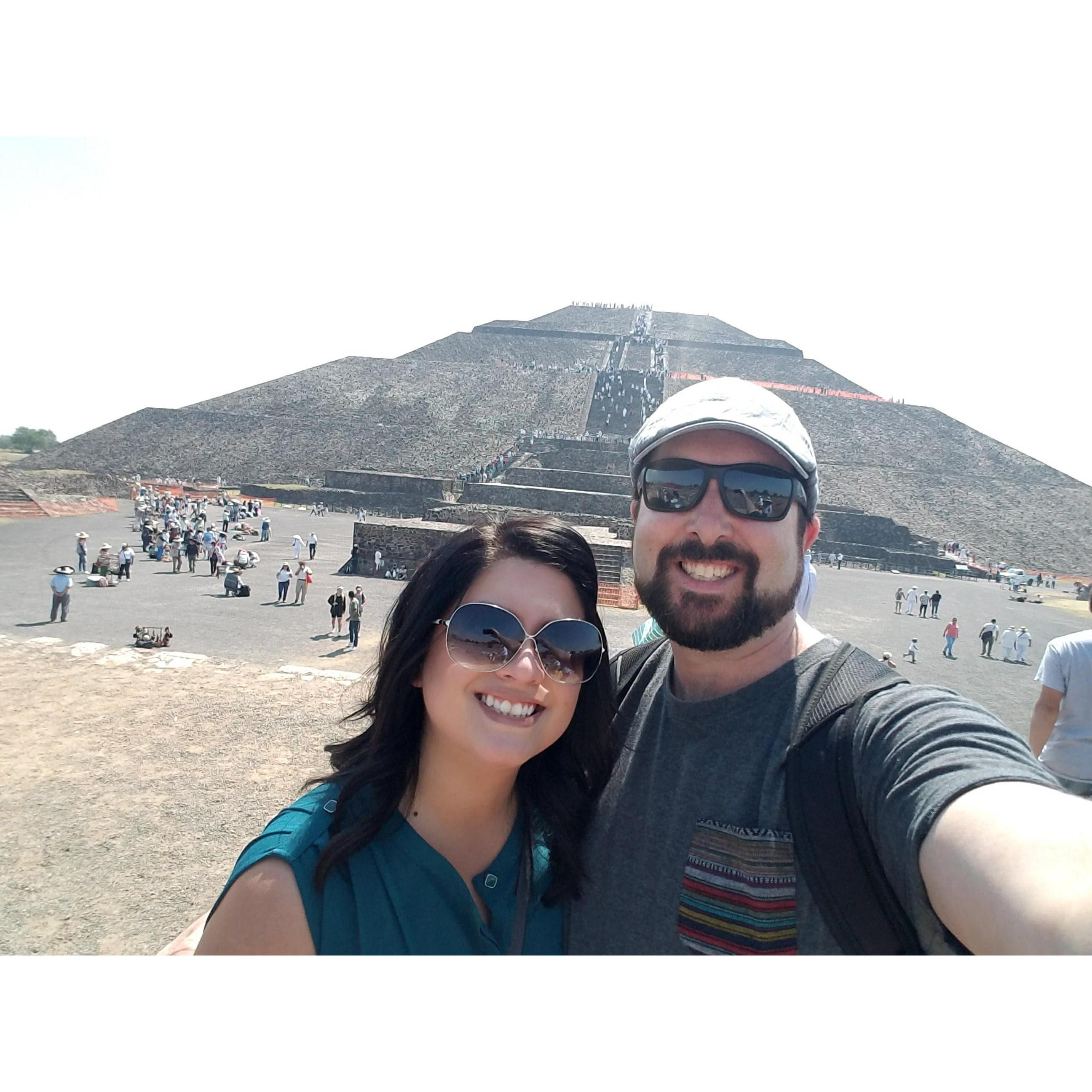 Teotihuacan Pyramid in Mexico City. The second place I thought he was going to propose at. We had a great time anyways ;-)