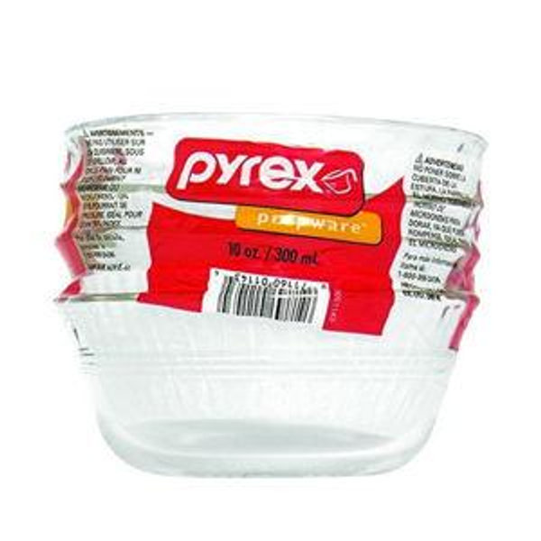 Pyrex Bakeware Custard Cups, 10-Ounce, Set of 4
