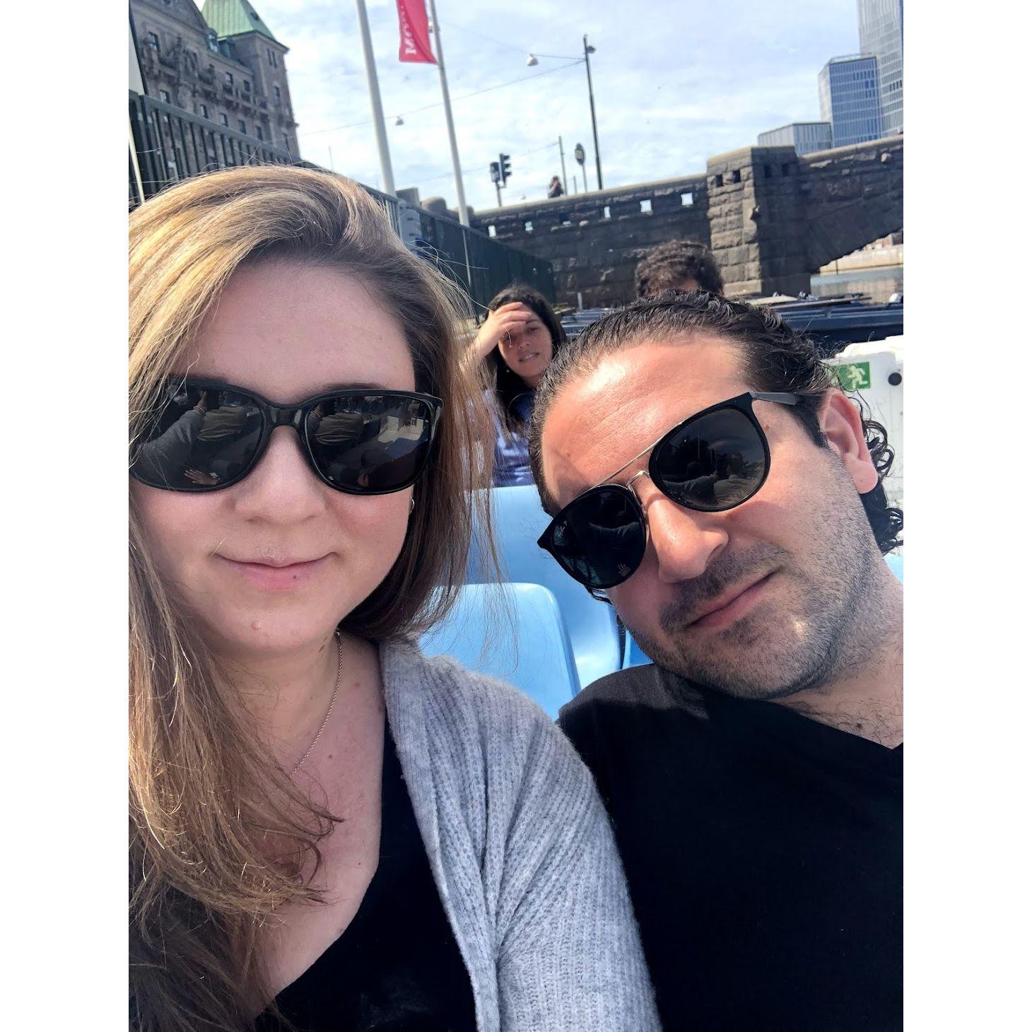 2019: Year six: Boat trip In Malmo, Sweden during our Copenhagan, Sweden and Netherlands trip