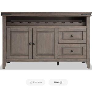 Hudson Gray 2 Drawer Server