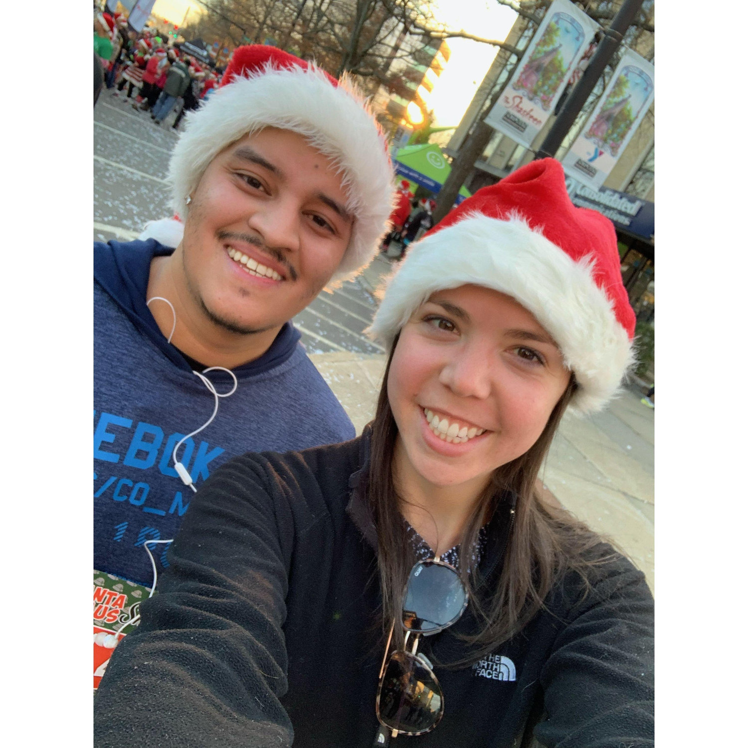 Our annual Santa Shuffle run!