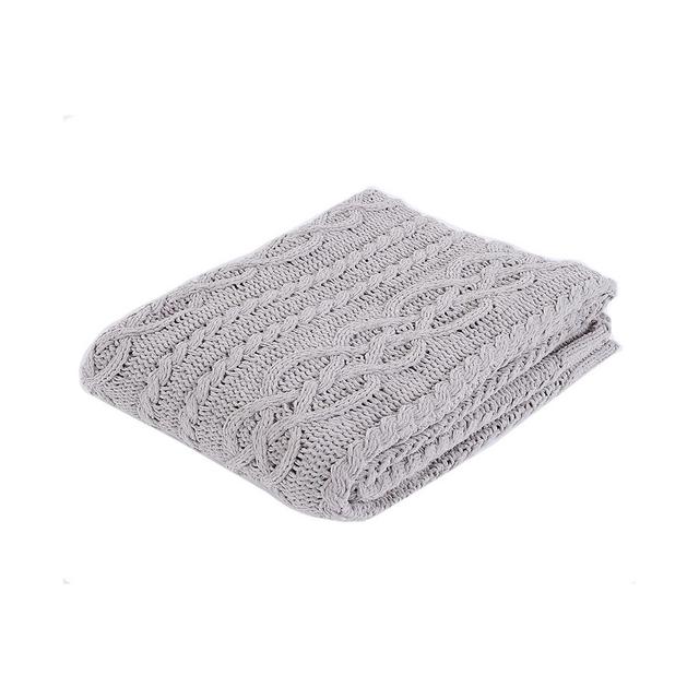 Happycare Textiles Knitted Luxury Chenille Throw Blanket