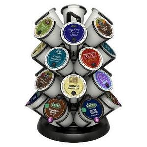 Java Concepts Deluxe Coffee Carousel Pod Holder for K-cups - Black