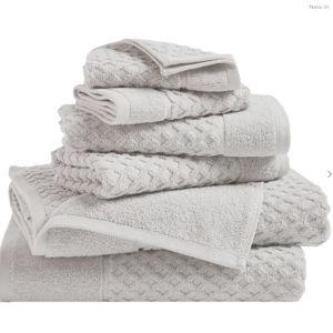 Cotton Diamond Waffle Weave Bath Towel Set | Grayson Collection by Great Bay Home