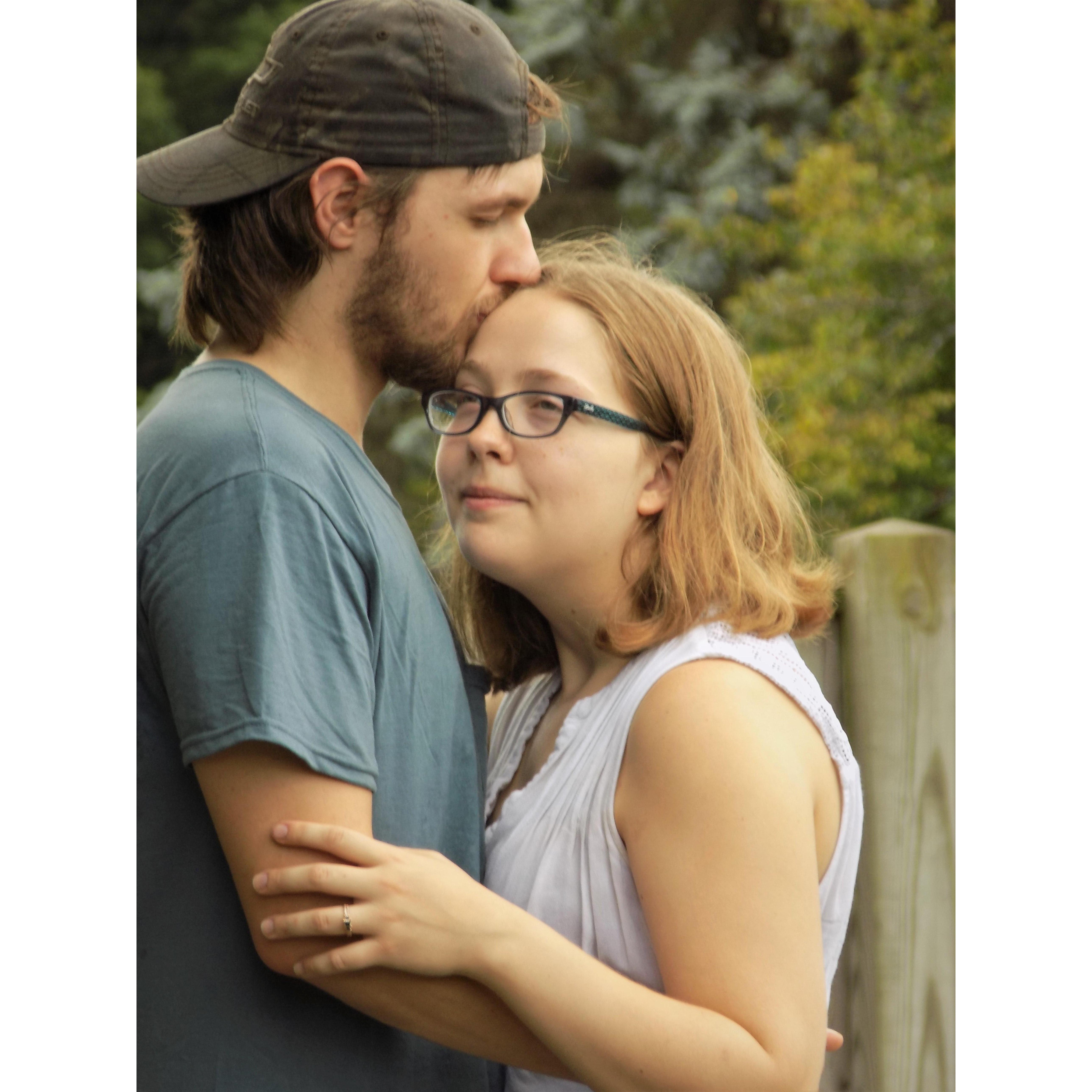 Forehead kisses!