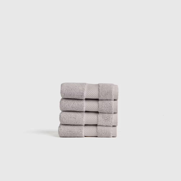 Turkish Ultra Plush Washcloth (Set of 4) - Grey