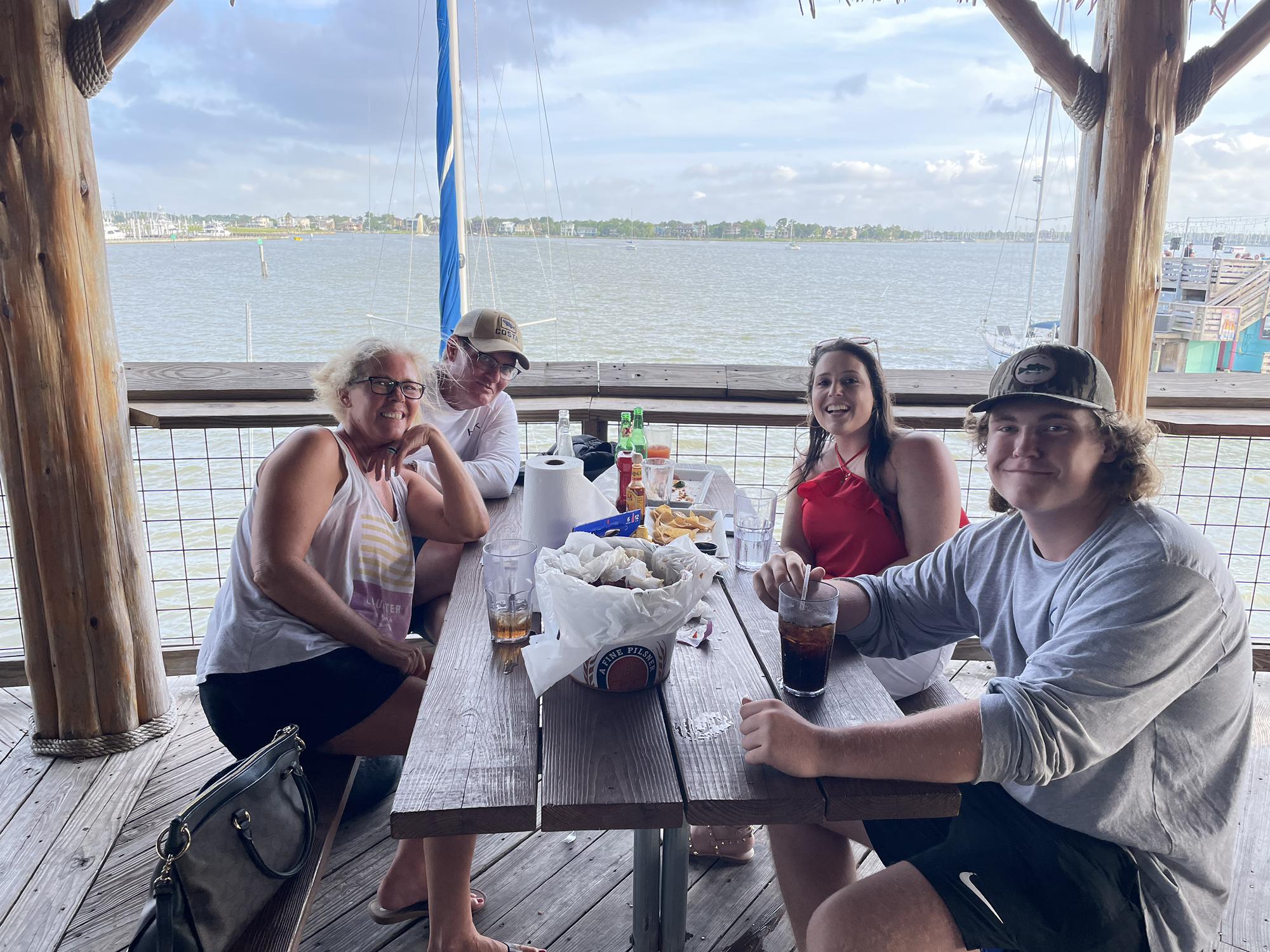 Nice lunch after a day of jibbing