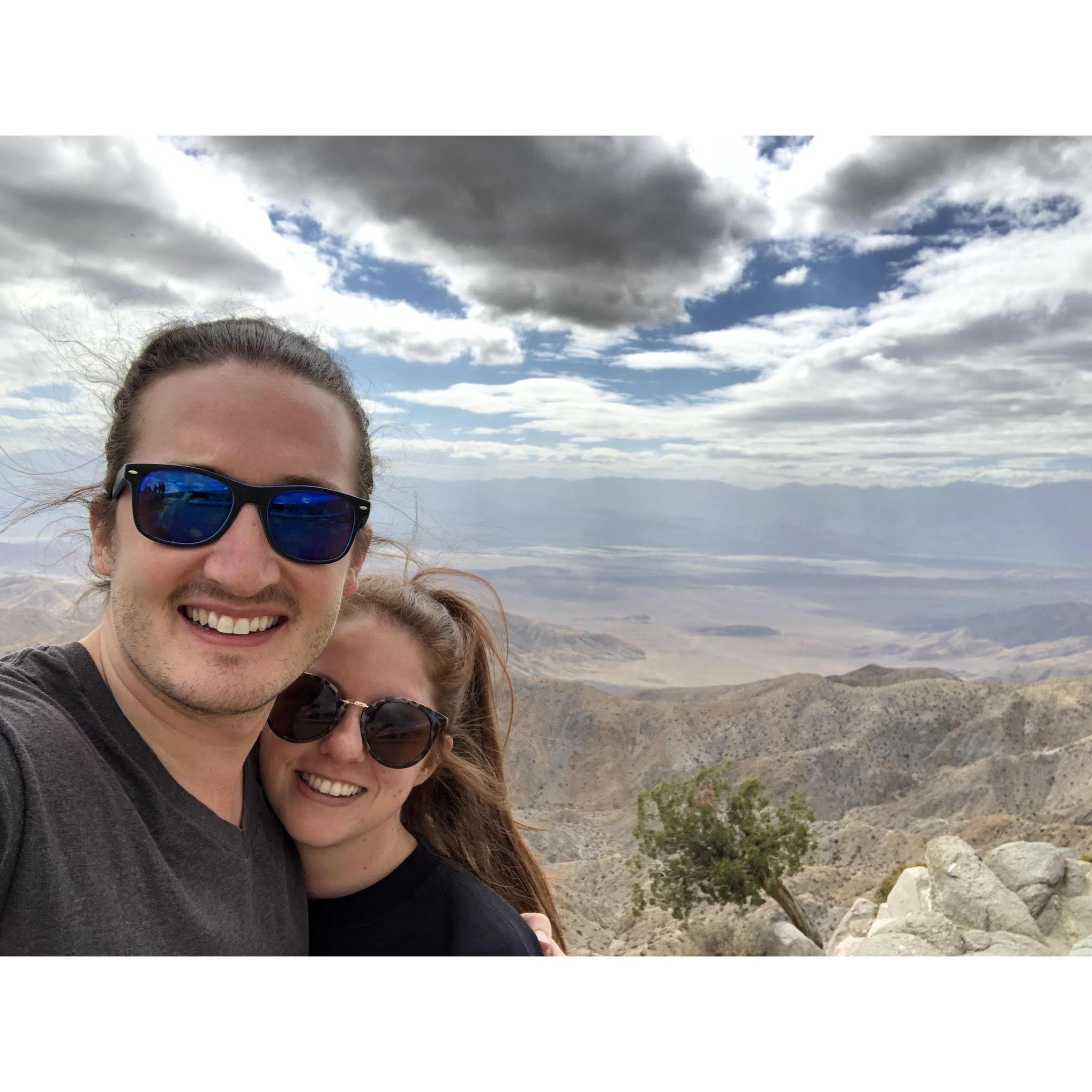 First hike (peep Alan's man bun)! Joshua Tree, October 2018.