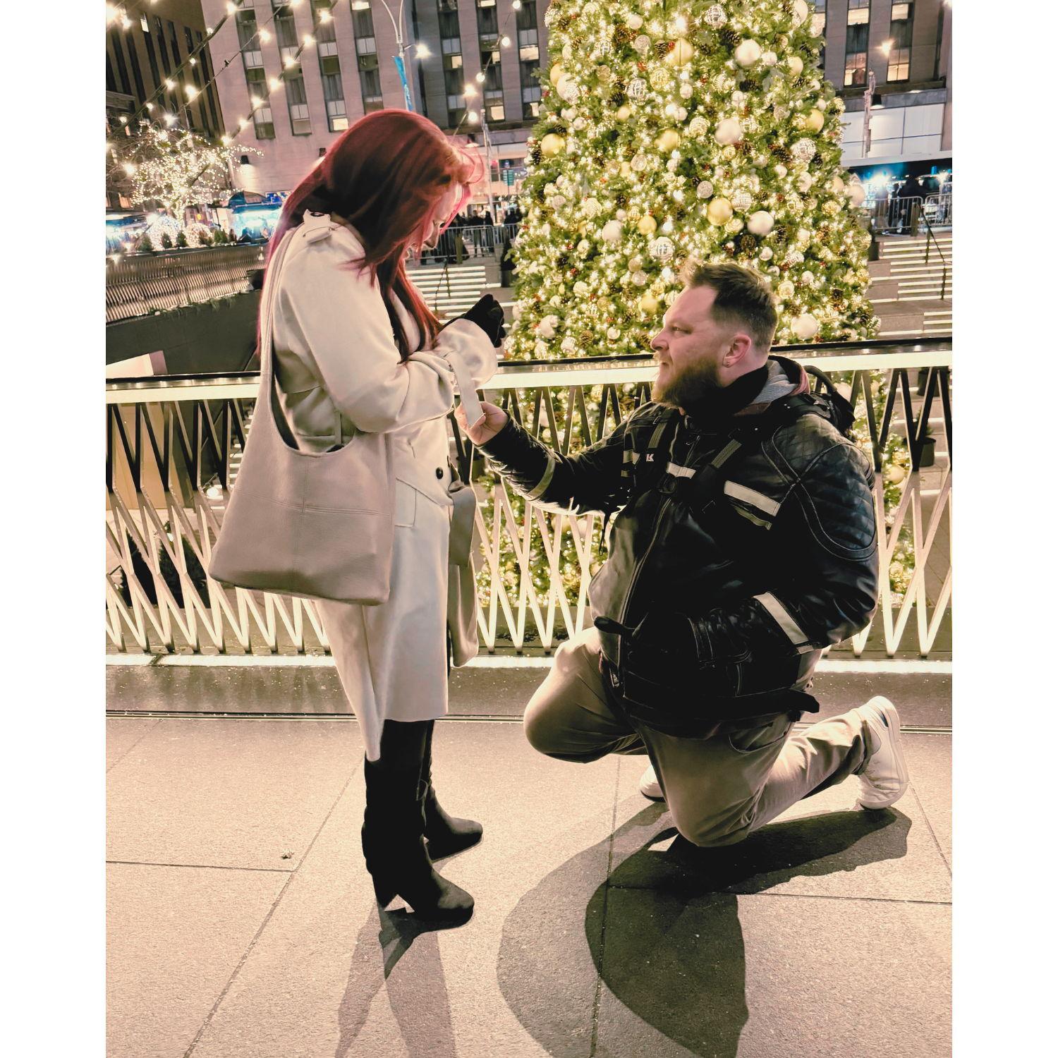 Surprise Surprise! He popped the question