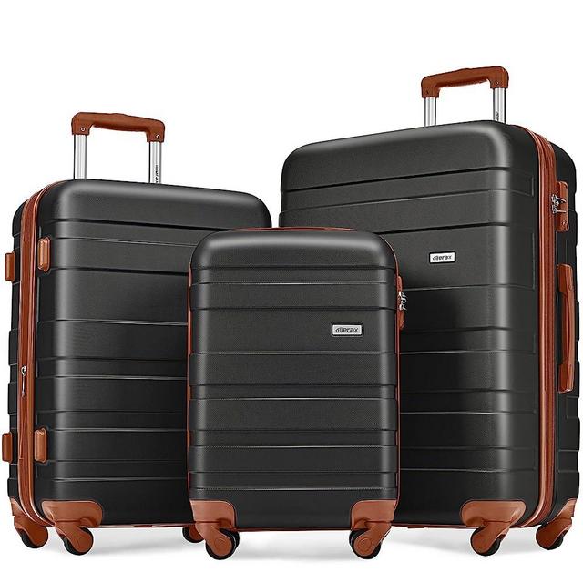 Merax Luggage Sets 3 Piece Carry on Luggage Airline Approved,Hard Case Luggage Expandable Checked Luggage Suitcase Set with Wheels