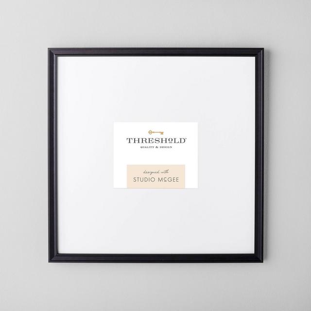 20" x 20" Matted to 5" x 7" Gallery Single Image Frame Black - Threshold™ designed with Studio McGee