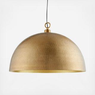 Rodan Hammered Metal Dome Pendant Light