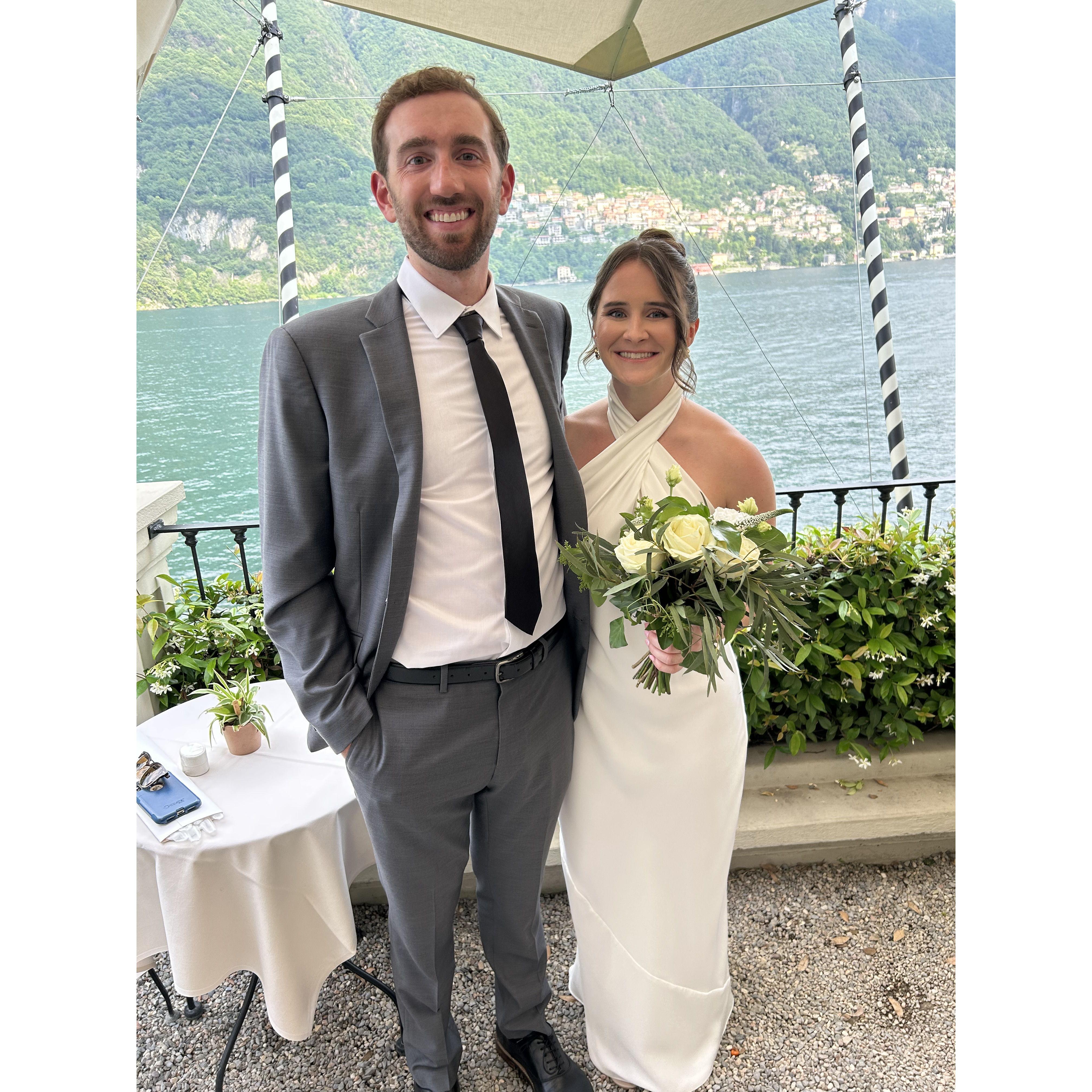 Sam and Kenton's wedding in Lake Como, Italy 5/30/23