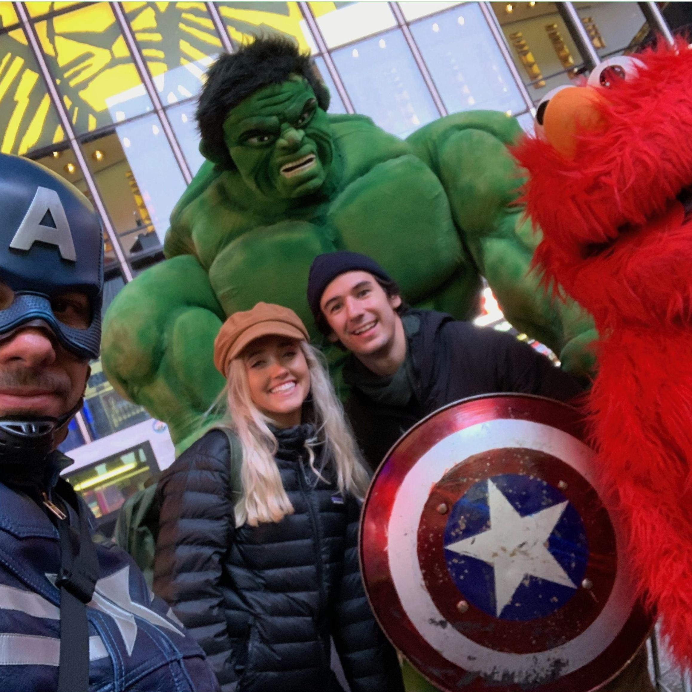 Maria got to meet her hero- The Hulk! But really, it's Austin!