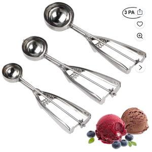 Vruelia Set of 3 ice cream scoops