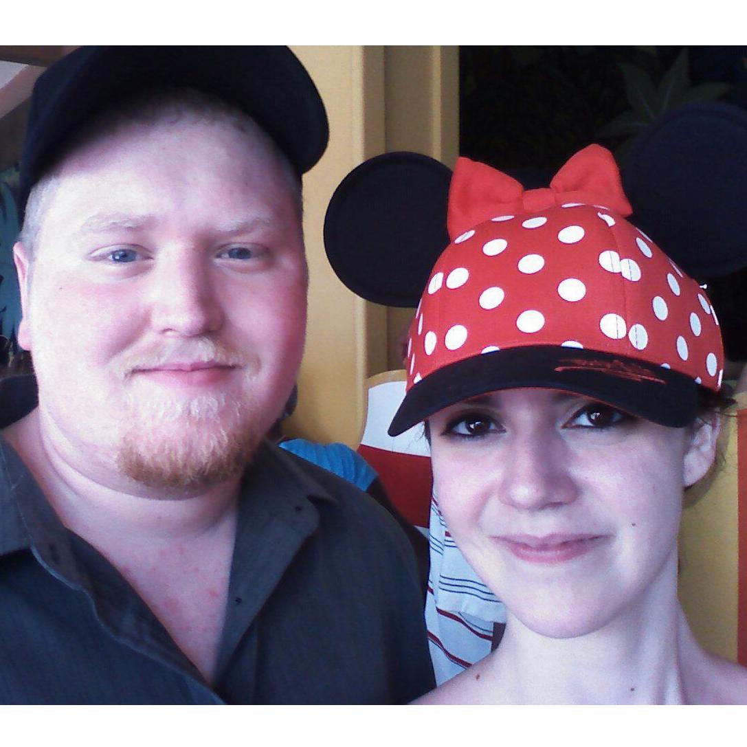 Rocking Disney gear at Disneyworld
