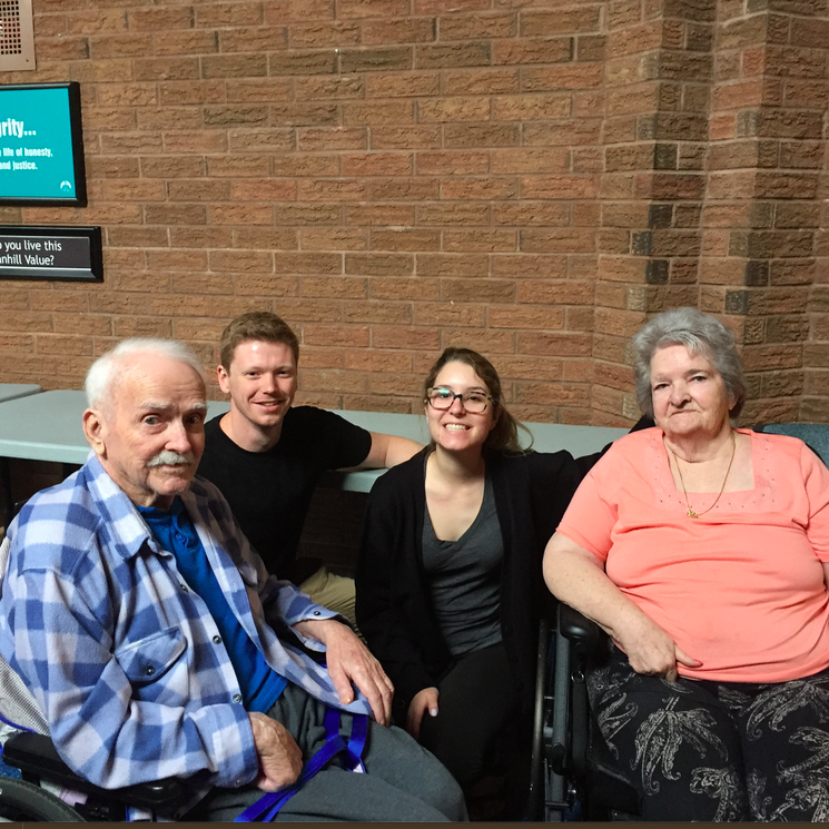 Visiting Granny & Grandpa Chester