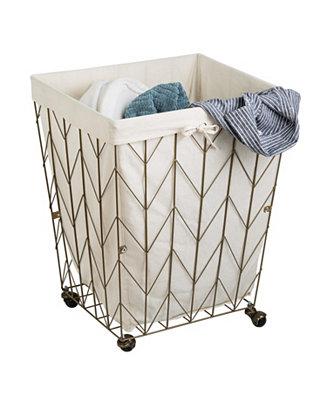 Chevron Wire Hamper
