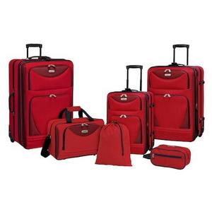 Travelers Club Tone on Tone 6-Piece Wheeled Luggage Set