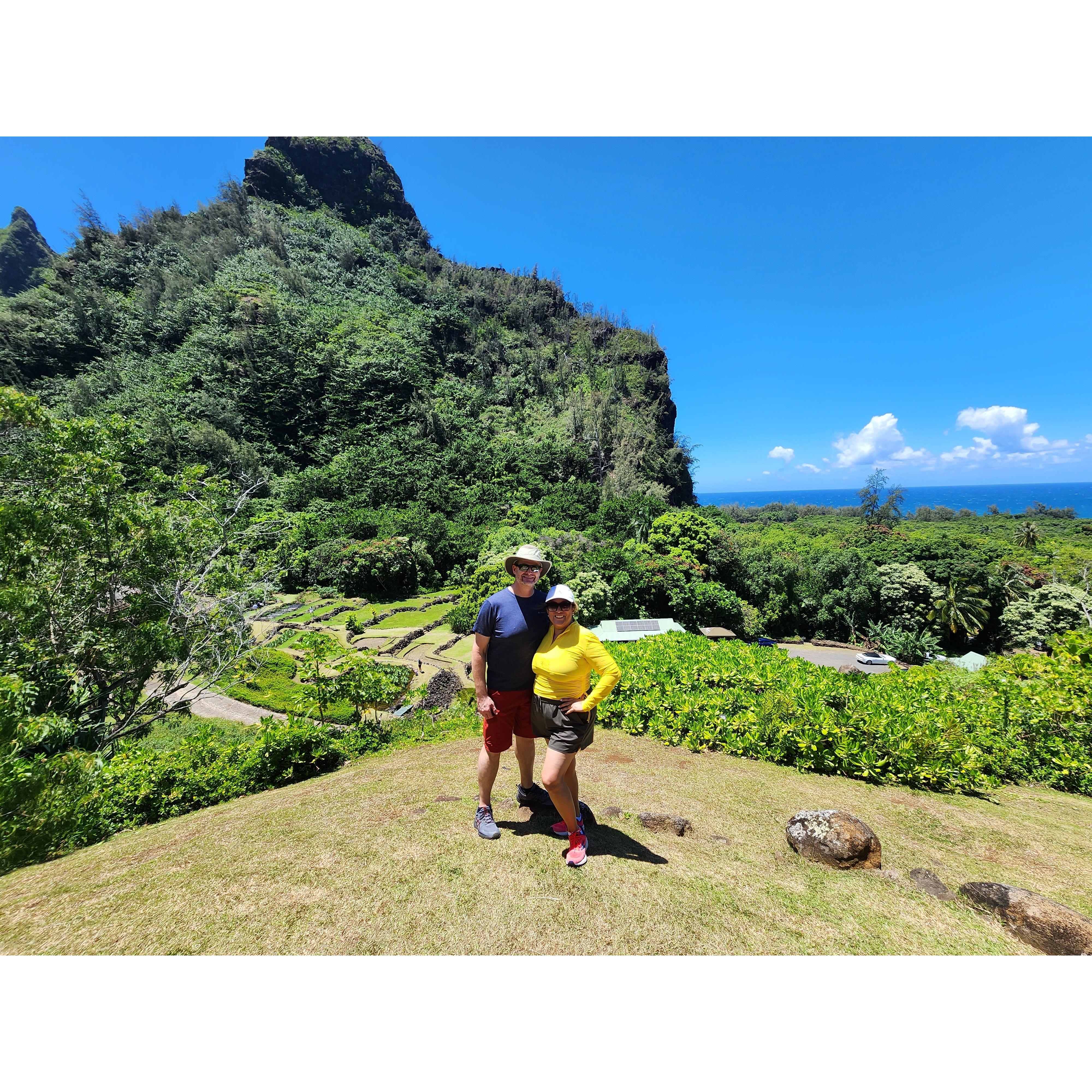 Botanical garden in Kauai. We loved the view too.