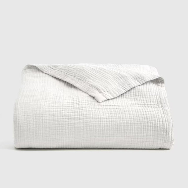 Organic Airy Gauze Blanket - White, King/Cal King