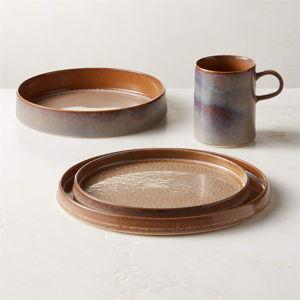 Prado 4-Piece Tan Set with Pasta Bowl