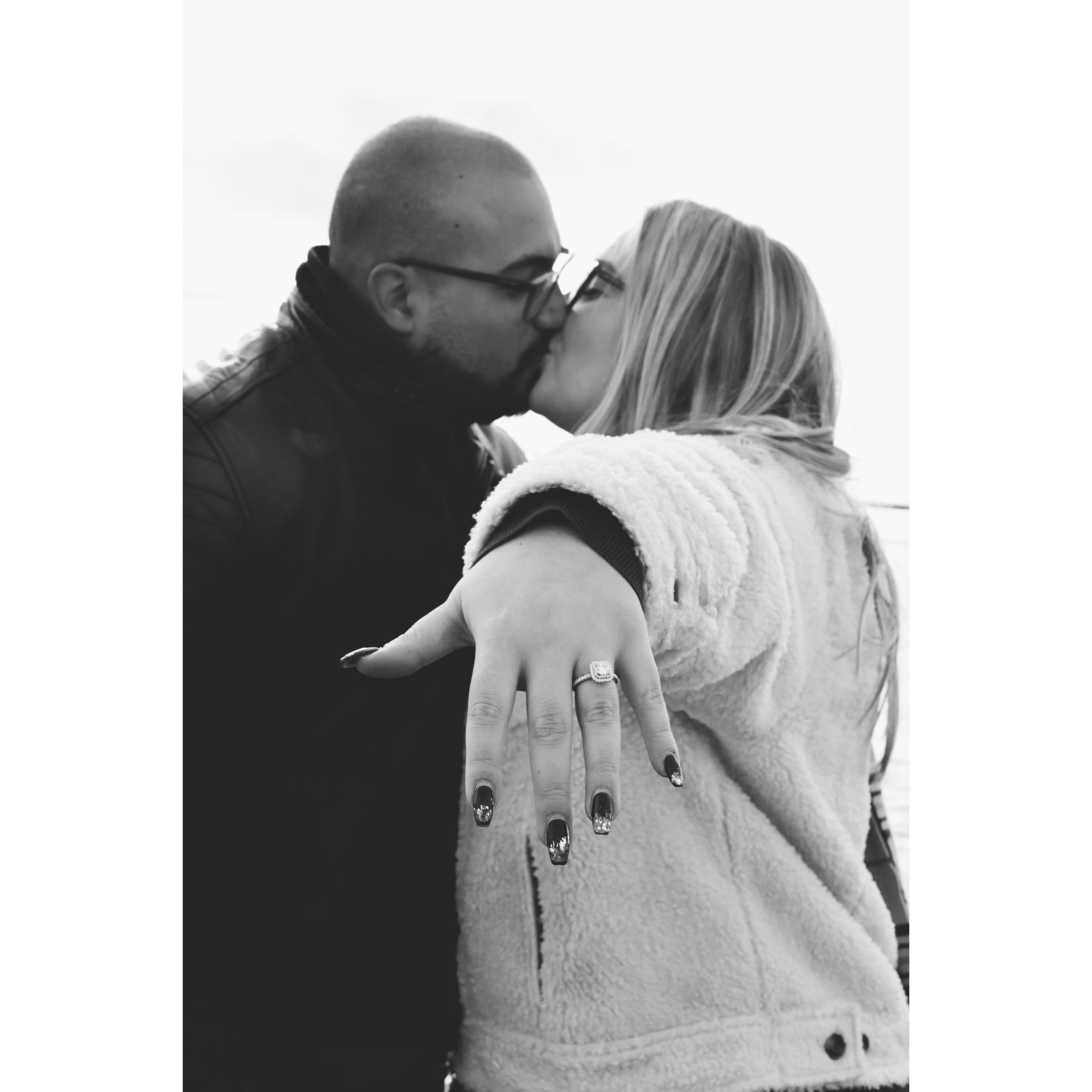 We were lucky enough to have a photographer at the scene of our engagement.