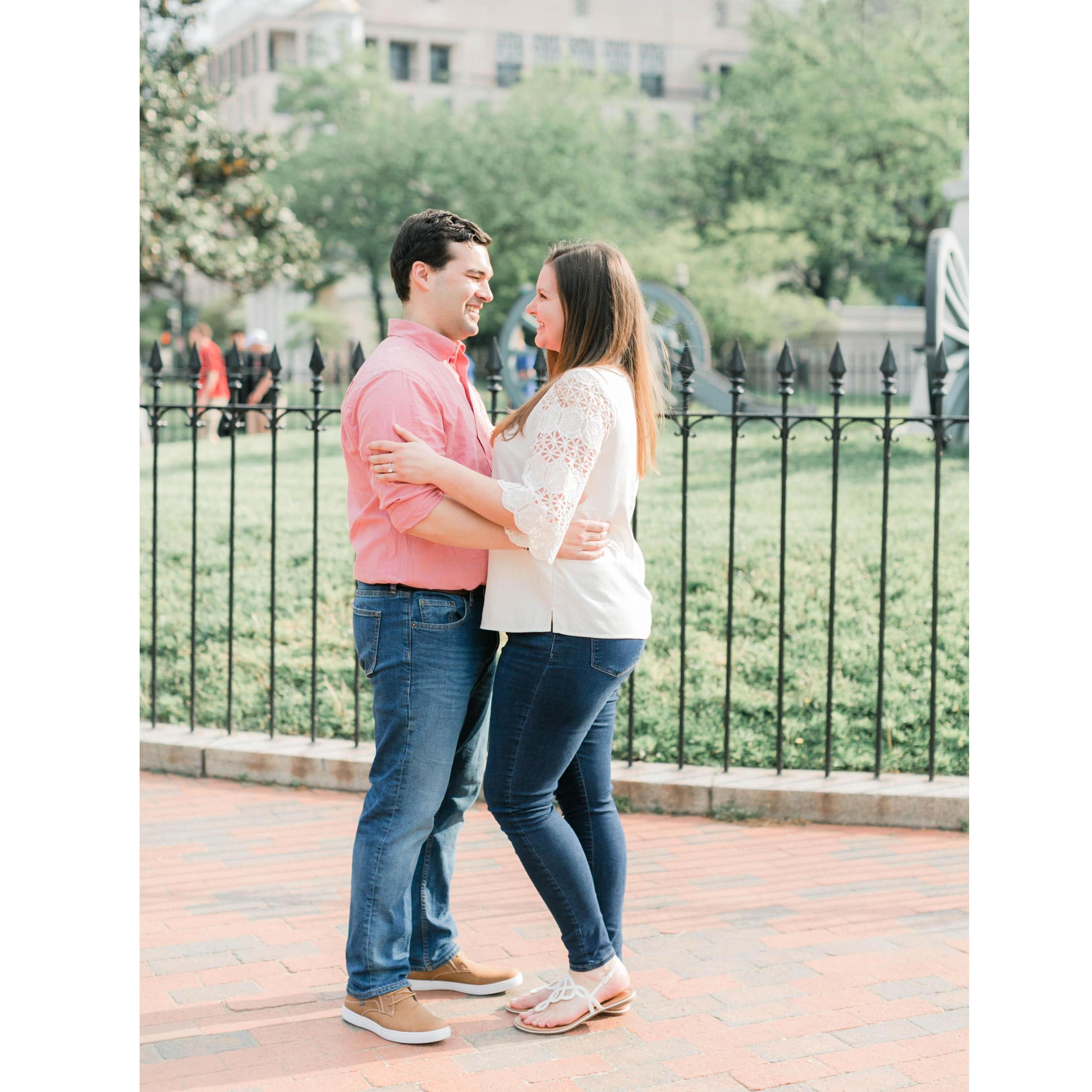Where Ray got on his knee and Lindsey said yes.