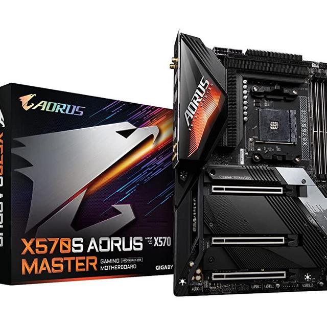 GIGABYTE X570S AORUS Master (AMD/ X570S/ Ryzen 5000/ ATX/PCIe 4.0/ SATA 20Gb/s/USB 3.2/ Motherboard)