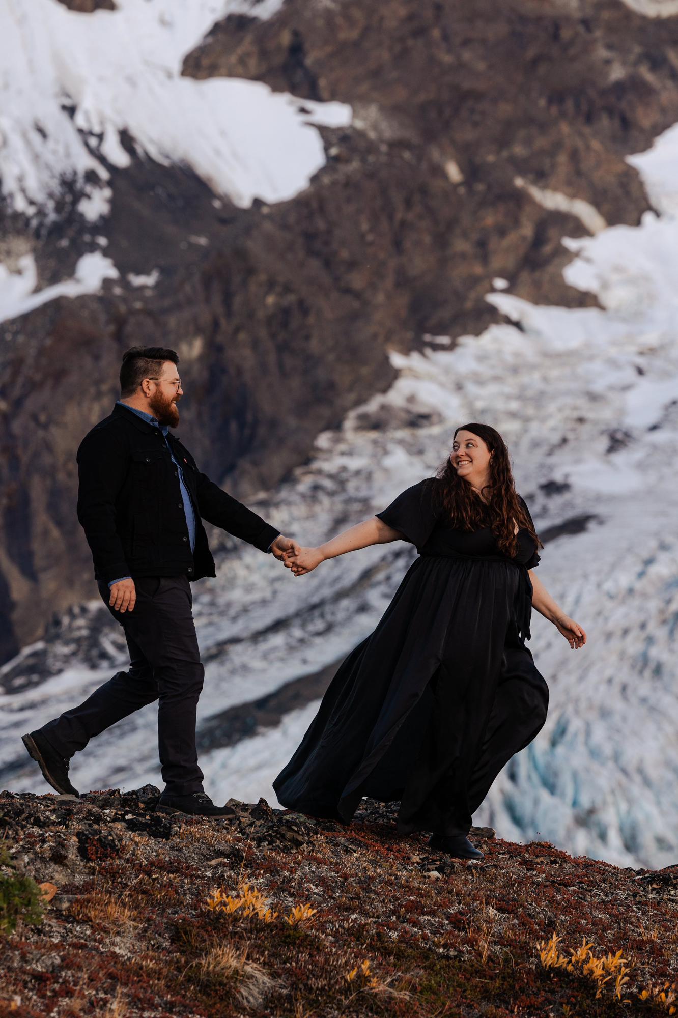 Engagement photos in Alaska