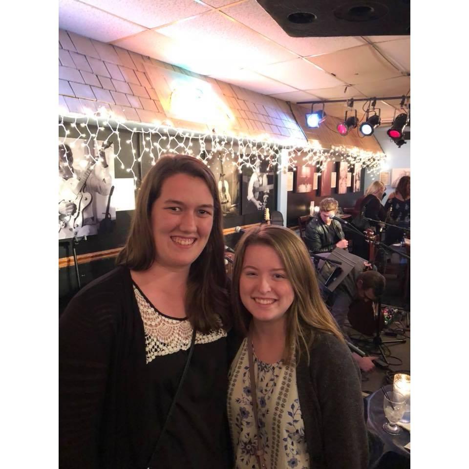 Our first date was at Chuy's, but our favorite date location is the Bluebird Cafe.