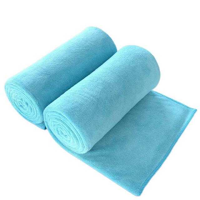 JML Bath Towel, Microfiber Towel Sets 2 Pack (30" x 60") - Large Size, Extra Absorbent, Quick Drying, Multipurpose Use as Bath Fitness Towel, Sports Towels, Yoga Towel, Aquamarine