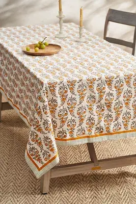 Calla Cotton Tablecloth