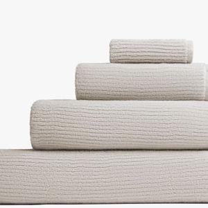 Soft Rib Hand Towel (Bone)