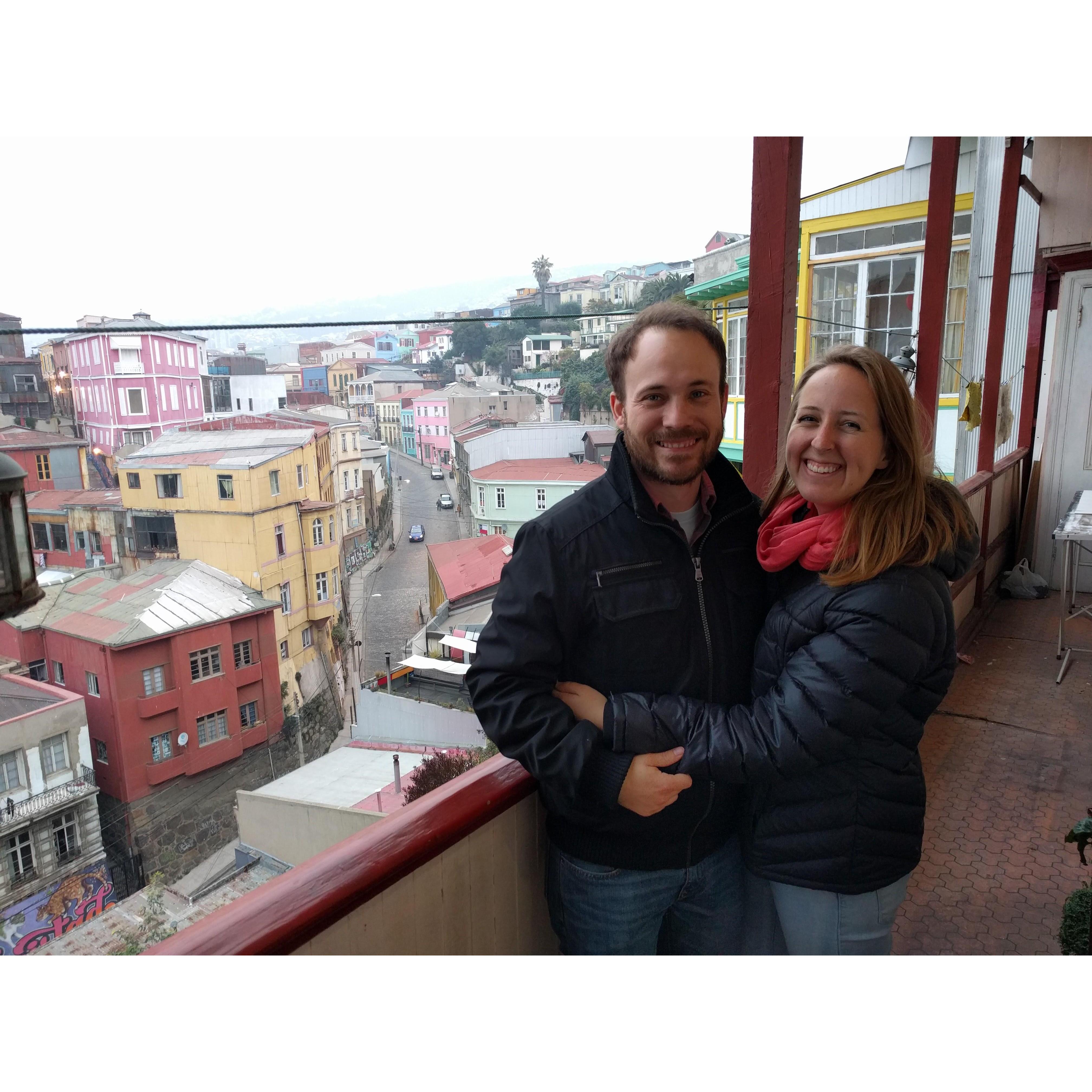 Walking around in Valparaiso!
