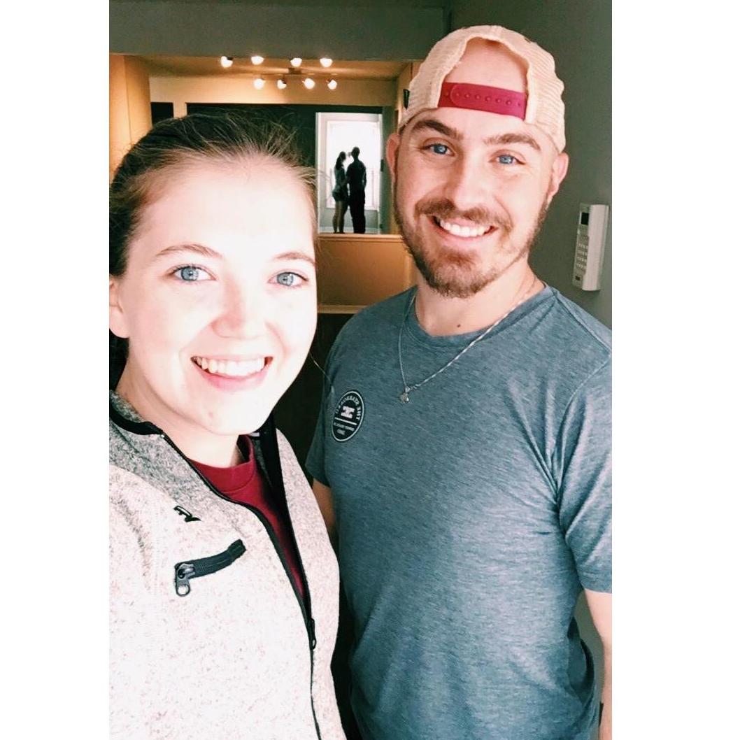 The day we moved into our first apartment!