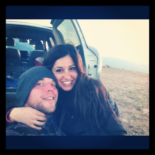 Natasha's first time visiting Morgan's hometown-- he planned a wonderful surprise picnic a the top of Crown's Peak  : )