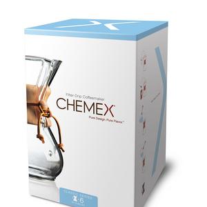 Chemex Classic Series, Pour-over Glass Coffeemaker, 6-Cup - Exclusive Packaging