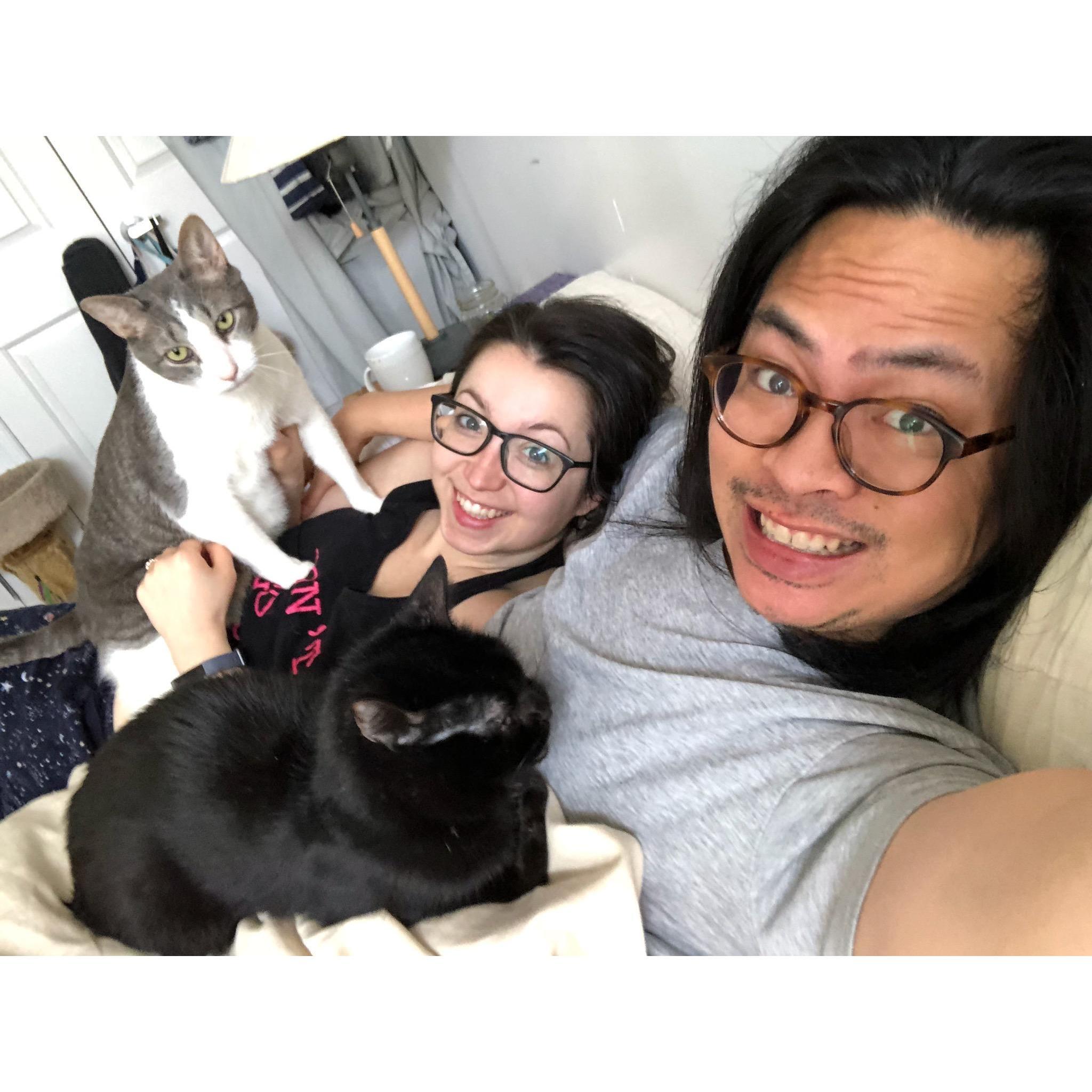 A typical morning in our household!