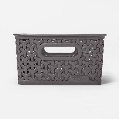 Y-Weave 4"x7" Small Storage Bin Gray - Room Essentials™
