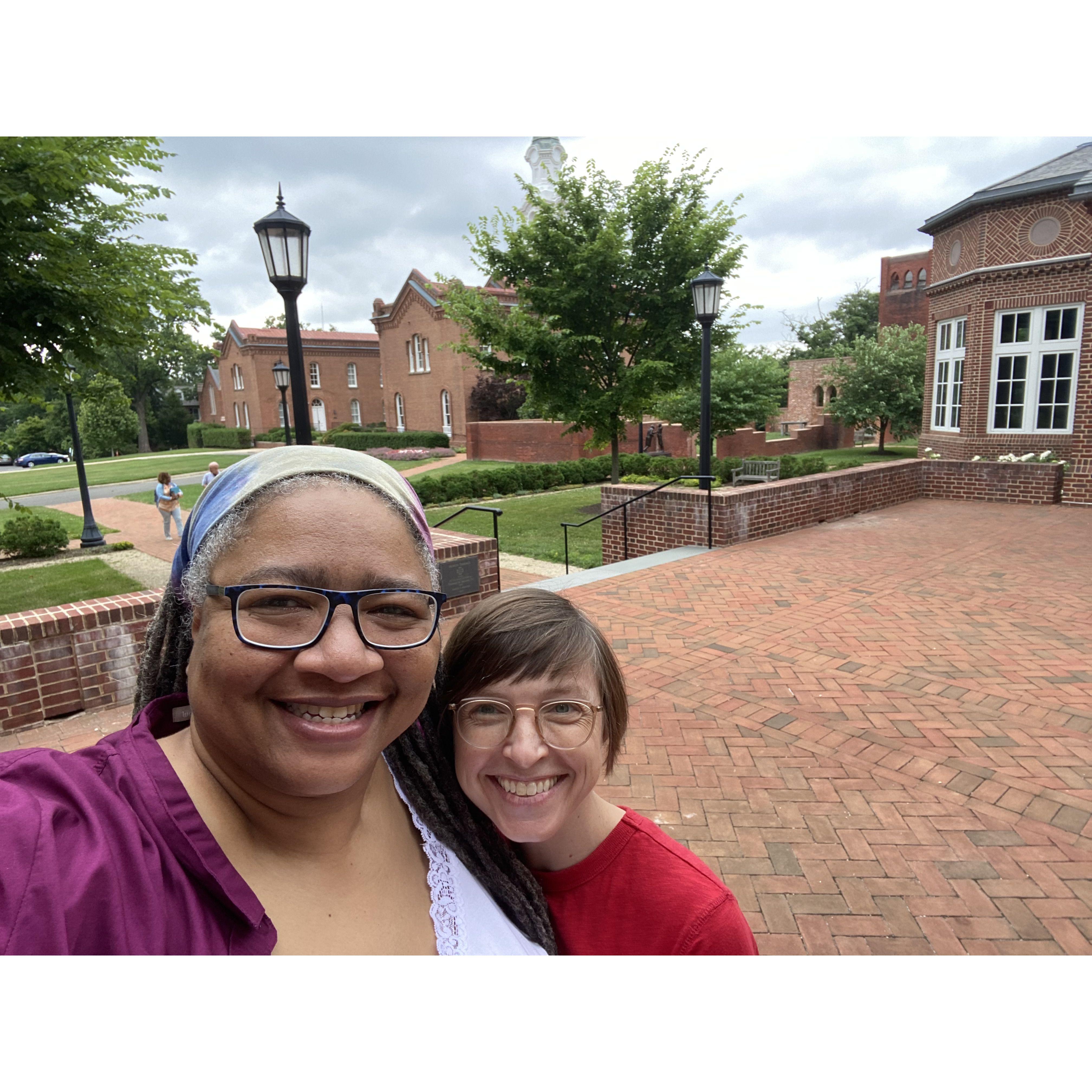 outside the chapel of my seminary (Class of '07 License to Preach) Virginia Theological Seminary