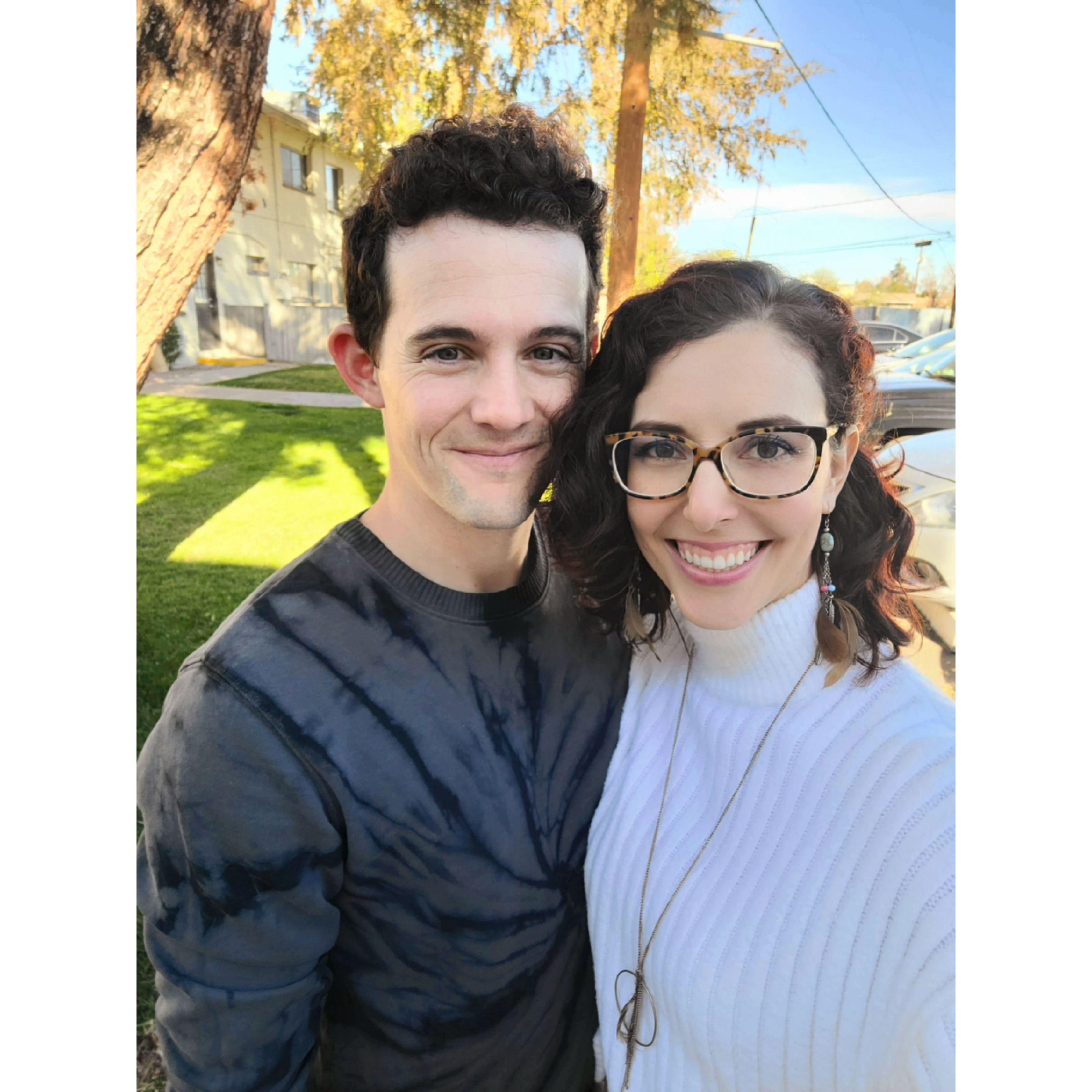 December 2020: First Christmas/Ryley's birthday together! Jessica met Ryley's family right after this photo!