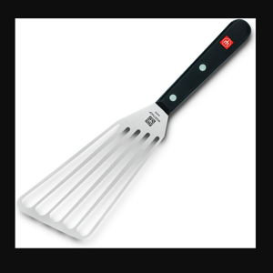WÜSTHOF Gourmet 6.5" Offset Slotted Spatula,Silver/Black