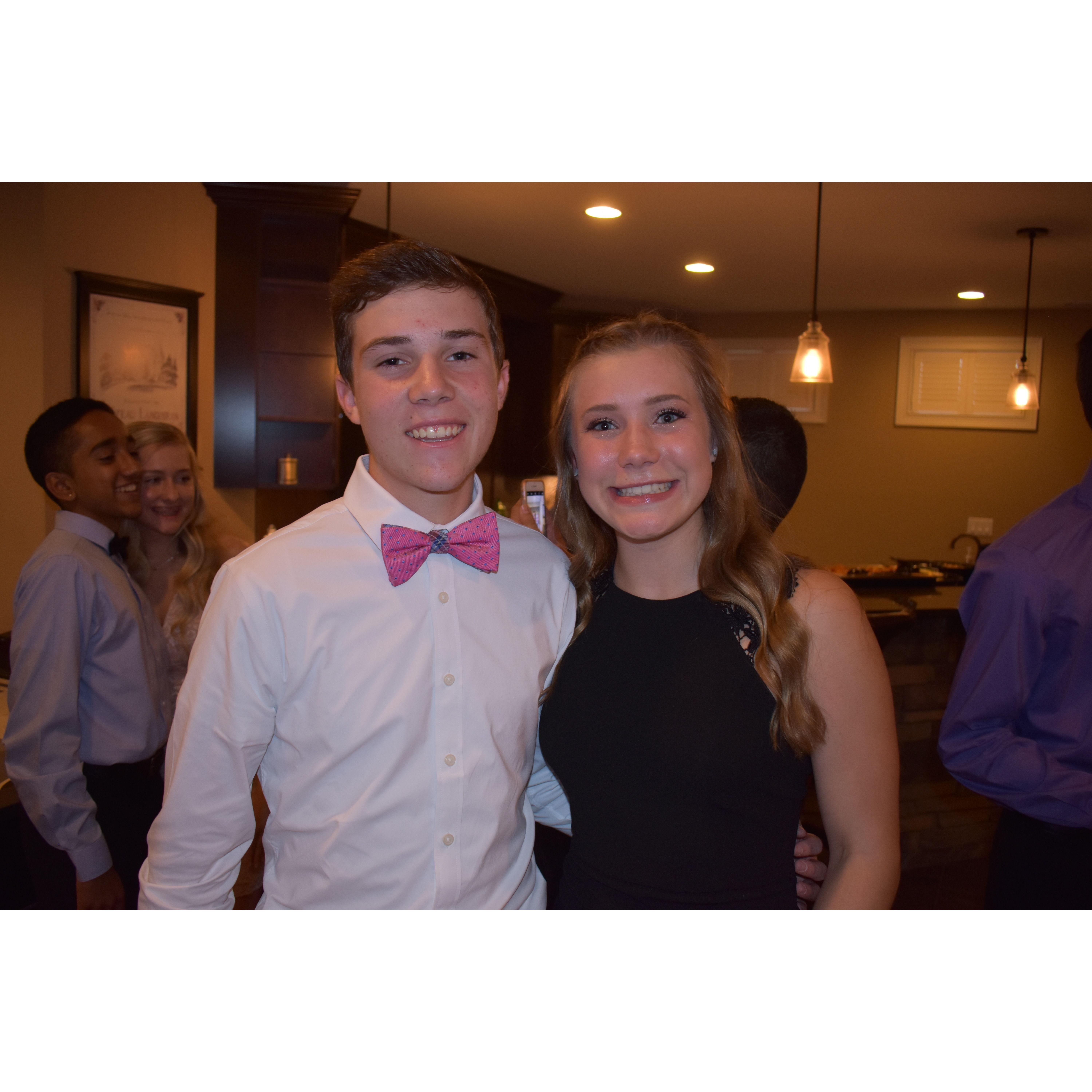 Carson and Ella's first photo together on October 6th, 2018