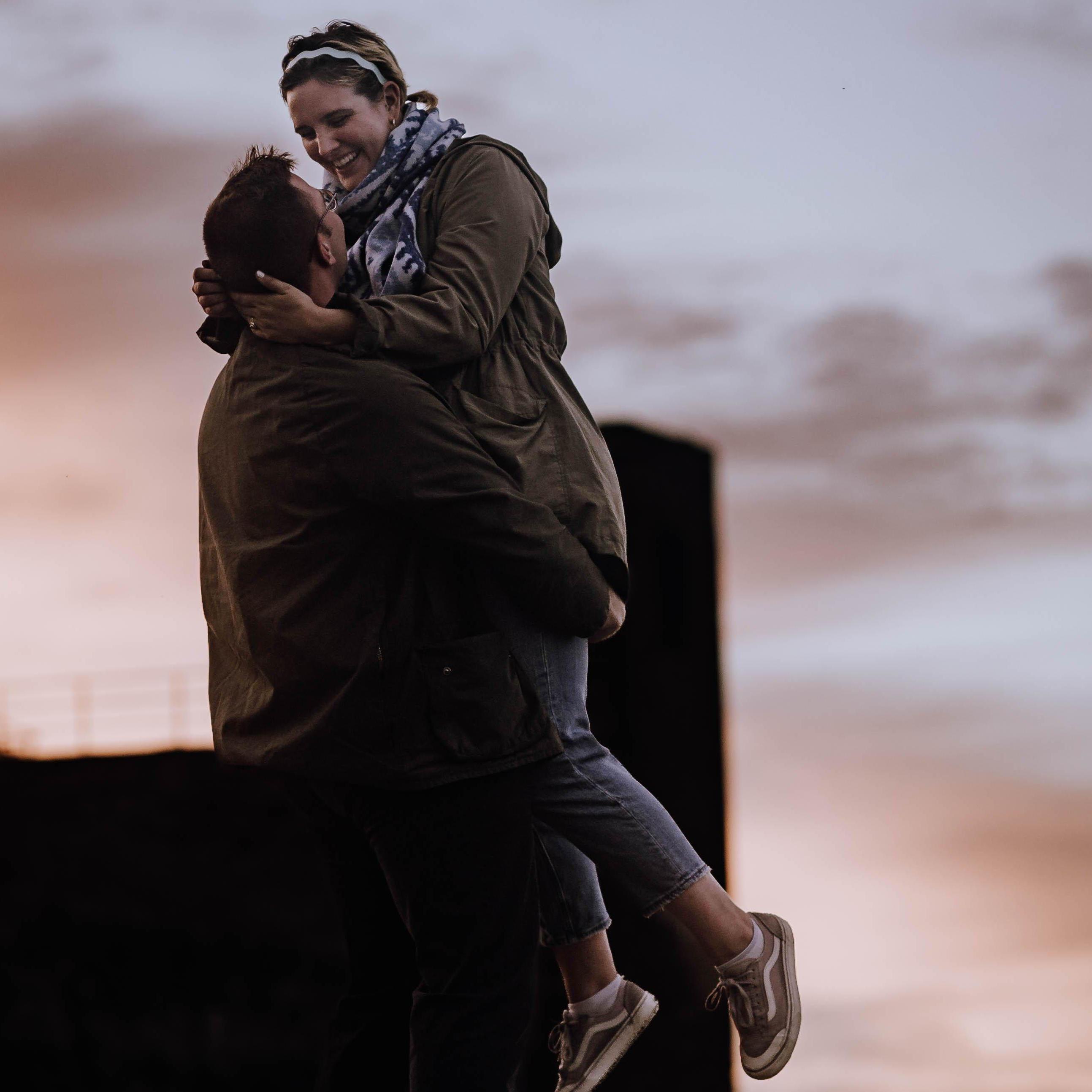 We were told to do a rom-com feet in the air lift. Nobody told us how the mechanics work, okay?