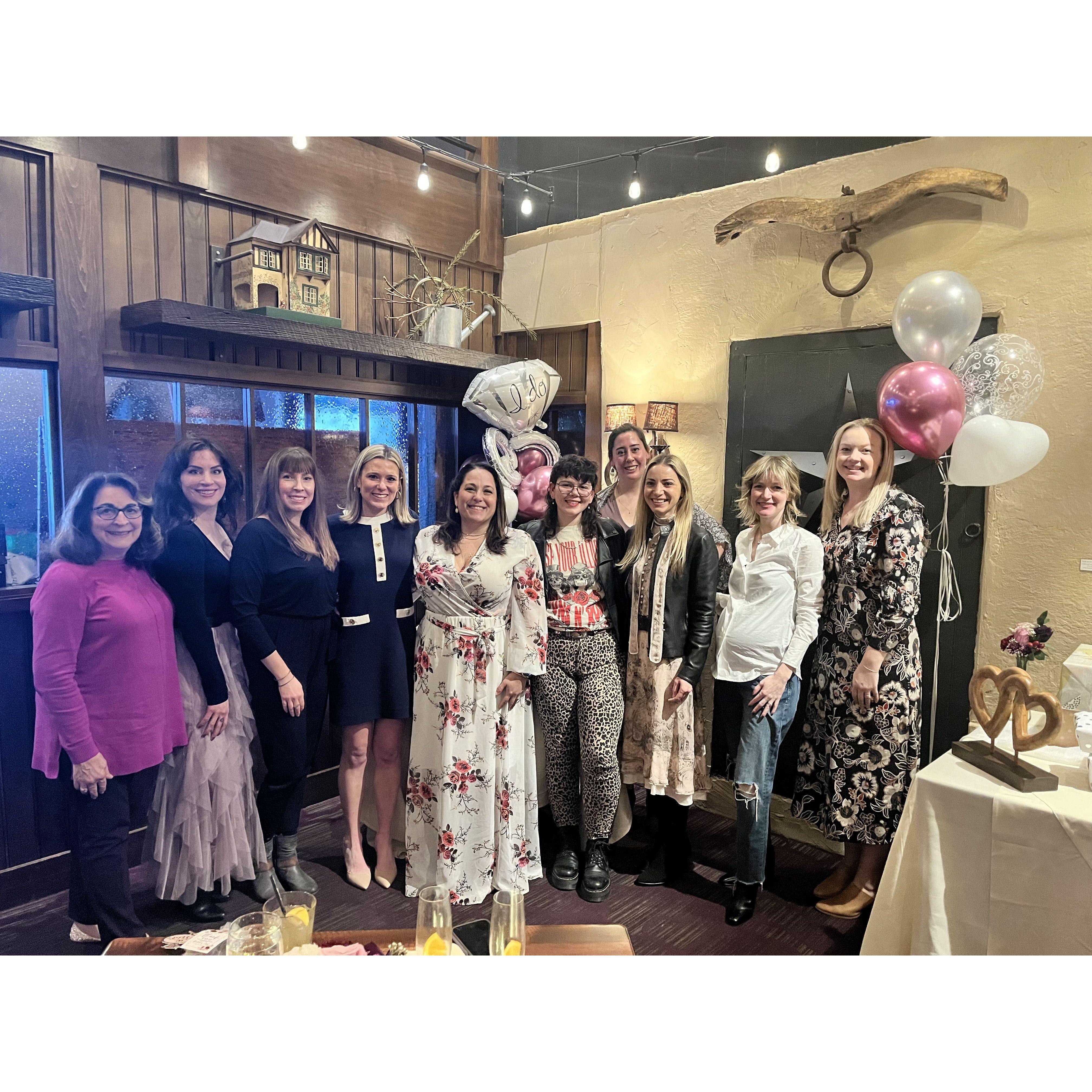 The girls at Rachel's Shower. Loretta, Mads, Dana, Tierney, Rachel, Dacia, Helen, Katie, Lindsey and Elizabeth.