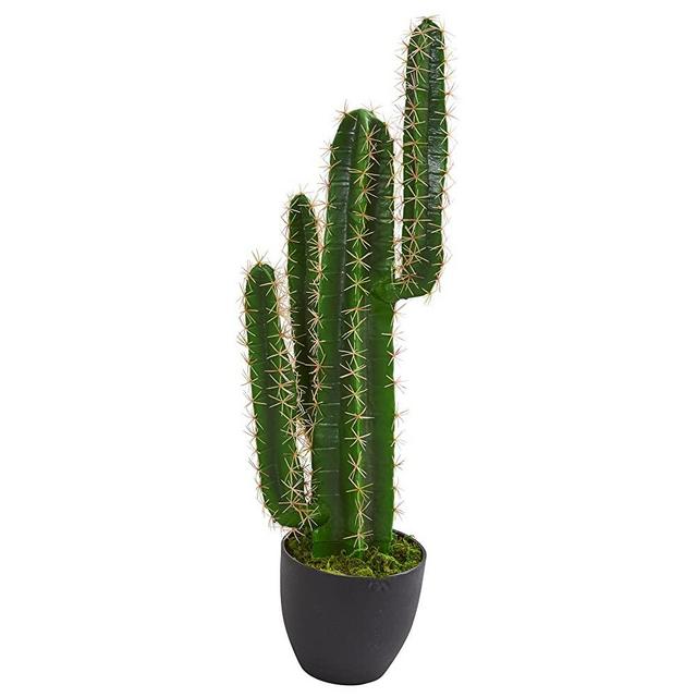 Nearly Natural 3' Cactus Artificial Plant, Green