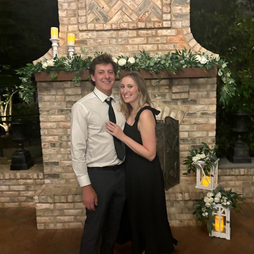 Our first wedding as an engaged couple!