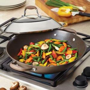 Anolon - Advanced Bronze Nonstick 14 Covered Wok